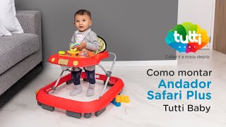 Instruções de Montagem  Andador Safari Plus  Tutti Baby [upl. by Selokcin]