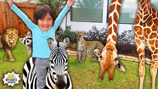 Learn Animals with Ryan for Kids  Educational Pretend Play [upl. by Greenberg396]