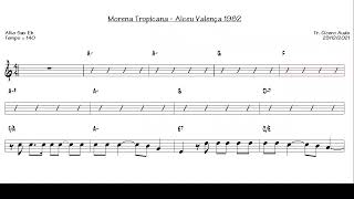 Morena Tropicana  Alceu Valença 1982 Alto Sax Eb Sheet music [upl. by Assirroc]