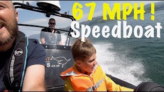 67MPH SPEEDBOAT   700HP EXTREME RIB SAFARI BLACK SCORPION [upl. by Inavoj]