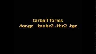 Tarball make and Install Linux targz tgz tarbz2 tbz2 [upl. by Yrrehs113]