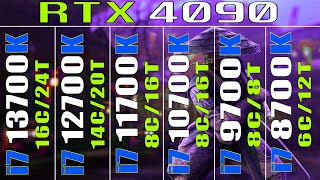 i7 13700K vs i7 12700K vs i7 11700K vs i7 10700K vs i7 9700K vs i7 8700K  RTX 4090  24GB  DDR4 [upl. by Noma]