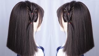 Peinados Sencillos Para Cabello Corto Para Niñas  Peinados Para Graduación Faciles Y Bonitos [upl. by Roose829]