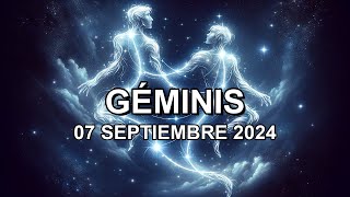 Horóscopo de hoy ♊︎ GÉMINIS  07 Septiembre 2024 géminishoroscopo [upl. by Inahet294]