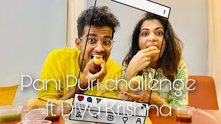 Pani Puri Challenge  Koffee with Kichu  Diya Krishna [upl. by Artim]