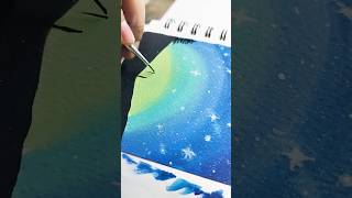 Easy Gouache painting idea  Gouache painting for beginners painting art shorts [upl. by Donoho]