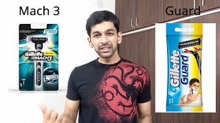 GILLETTE Mach 3 vs Bombay shaving company Sensi Smart 3  Indias Best Razor [upl. by Barbarese]