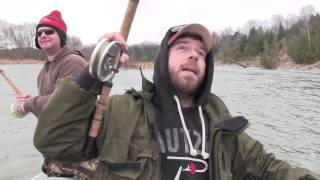 Ontarios Saugeen River Steelhead Fishing [upl. by Helfant]