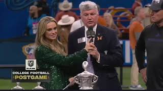 Sugar Bowl trophy presentation ceremony [upl. by Millicent]