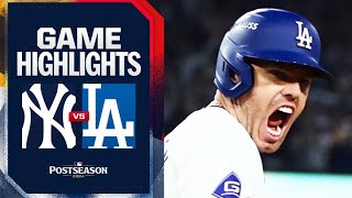 Yankees vs Dodgers World Series Game 1 Highlights 102524  MLB Highlights [upl. by Clotilda]