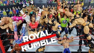 WWE ROYAL RUMBLE ACTION FIGURE MATCH 2020 [upl. by Aicaca]