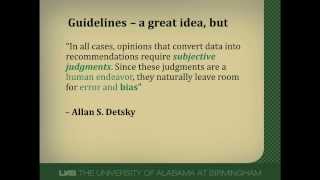 Limitations of Clinical Practice Guidelines [upl. by Smoot818]