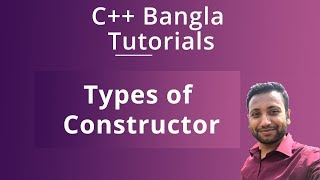 C Bangla Tutorials 70  Types of Constructor  constructor overloading [upl. by Burg]