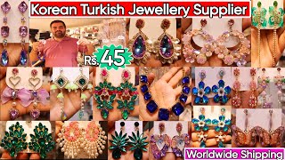 Latest Trendy Korean Turkish amp Fashion Jewellery Collection 2024  Fancy Imported Quality Jewellery [upl. by Naitsirhk47]