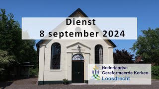 Dienst NGK Loosdrecht 8 september  broeder R van Lente [upl. by Asseralc696]