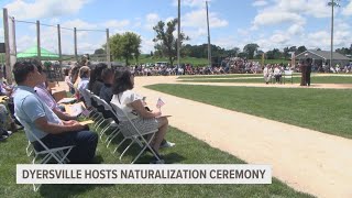 Dyersville hosts naturalization ceremony [upl. by Aihseya]