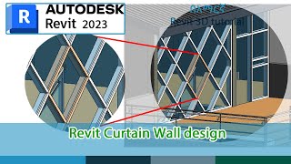 Revit Curtain wall design EP19 [upl. by Esimehc]