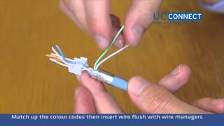 Draka UC Connect Cat 6A Jack Installation Video [upl. by Arrac218]