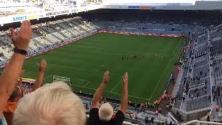 WOLVES FANS DOING THE ICELANDIC CLAP AFTER 20 WIN AT NEWCASTLE [upl. by Eryt160]