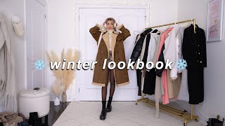 WINTER LOOKBOOK 2022  casual  warm outfits ❄️ [upl. by Ardnael]