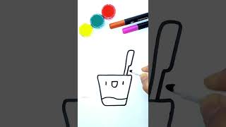 Einfache Zeichnung 🎨 Kurzvideo Zeichnen Kunst Easy drawing art [upl. by Ahtnammas]