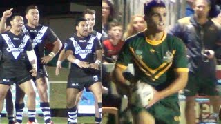 Nathan Cleary all touches for Australian schoolboys against New Zealand [upl. by Dressler743]