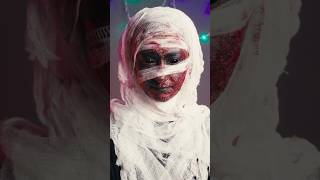 RESULTS ⚠️ MUMMY SFX MAKEUP halloweenmakeuplook makeuptutorial sfx [upl. by Ialda]