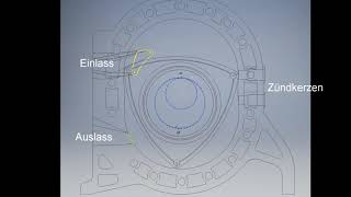 Zyklus eines Wankelmotors erklärt cycle of a rotary engine explained [upl. by Burn765]