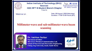 Webinar 3 0 organized by IEEE MTT S IITBHU [upl. by Rockie614]