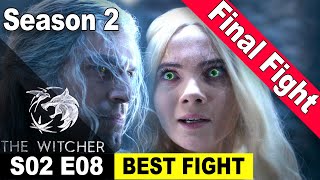 The Witcher Season 2 Episode 8  BEST FIGHT SCENE  Final FIGHT Scene – Ciri vs Geralt [upl. by Noiramaj]