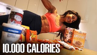 10000 CALORIE CHALLENGE  GIRL VS FOOD  EPIC CHEAT DAY [upl. by Monroy]