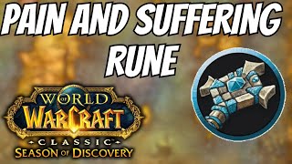 Pain and Suffering Rune Location for Priests  Phase 3 Season of Discovery [upl. by Dorr]