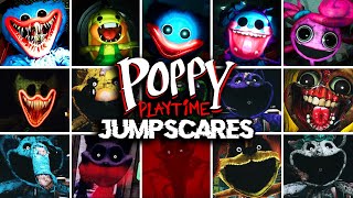 Poppy Playtime Chapter 1 2 3  Todos los JUMPSCARES [upl. by Tamer]