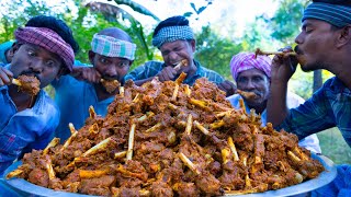 MUTTON BONE MARROW  Chettinad Mutton Bone Marrow Cooking and Eating in Village  Mutton Recipes [upl. by Ytirahs]