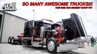 Semi Casual Truck Show 2023  video 1 of 4 [upl. by Donielle]