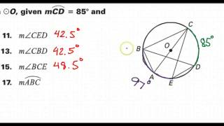 Day 09 HW  Arc and Angle Relationships [upl. by Agosto]