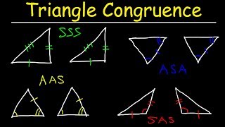 Triangle Congruence Theorems Two Column Proofs SSS SAS ASA AAS Postulates Geometry Problems [upl. by Ellatsirhc]