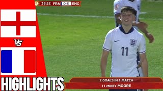 England vs France  All Goals amp Highlights  U17 European Championship  210524 [upl. by Raquel]