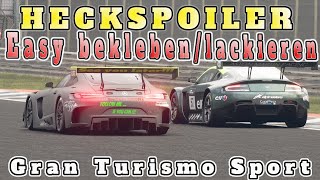 GT Sport Heckspoiler lackierenbekleben2019Unterseite  LinksampRechtsTUT deutschLackierungseditor [upl. by Drarreg397]