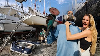 The REALITIES of rebuilding a SAILBOAT jobs jobs jobs and more jobs [upl. by Peper]