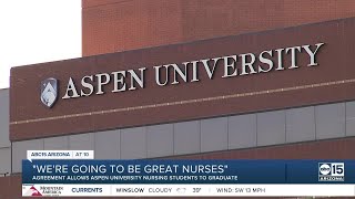 Agreement reached allowing Aspen University nursing students to graduate [upl. by Assirialc]