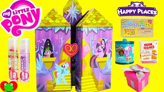 My Little Pony Twilight Sparkle Castle Jewelry Box with Shopkins Happy Places and Surprises [upl. by Allerym]