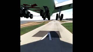 A380 landing shot from landing gear [upl. by Arbua]