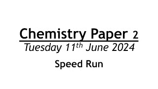 Edexcel GCSE Combined Science Chemistry Paper 2  Speed Run [upl. by Sawtelle]