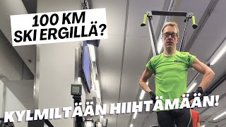 Hiihtoloma Onnistuuko 100 km Ski Erg laitteella osa 1 [upl. by Tandie66]