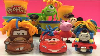 FULGER MCQUEEN SI PRIETENII LUI DIN CARS 2 ISI FAC FREZE DIN PLASTILINA PLAYDOH [upl. by Ynnod435]