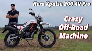 2023 Hero Xpulse 200 4V Pro Review  Crazy Tall OffRoad Motorcycle🔥 [upl. by Atterehs742]