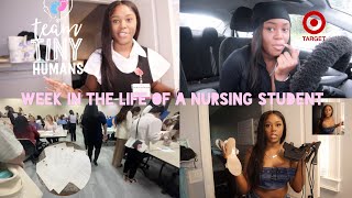 WEEK IN THE LIFE OF A NURSING STUDENT Atlanta Nurse Extern Interview  Target Run  IG Photoshoot [upl. by Euqenimod]