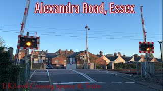 Harwich Alexandra Road Level Crossing Essex [upl. by Nedla]