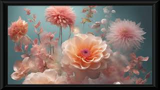 Floral Art Aesthetic  Screensaver TV Display Wall Project Display 1 Hour [upl. by Ennahoj]